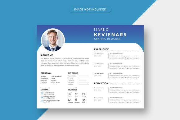 Flat Resume Template Design: A Modern Approach to Professional Presentation