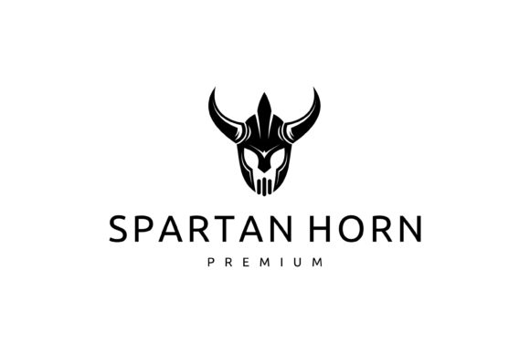 Greek Sparta Spartan Helmet Warrior Logo – A Timeless Design for Modern Use