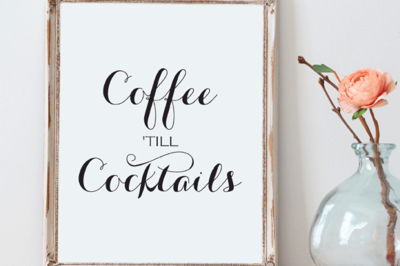 Minimalist Coffee Till Cocktails Print Design: A Guide to Elegant and Functional Templates