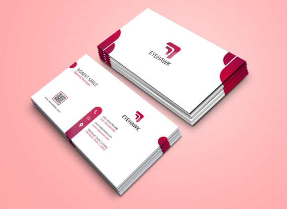 Modern Red Business Card Design Template for Professional Branding