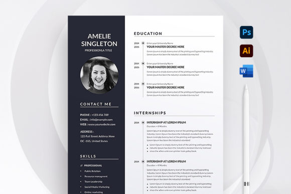 Modern Resume Template: Create a Professional Look with Ease