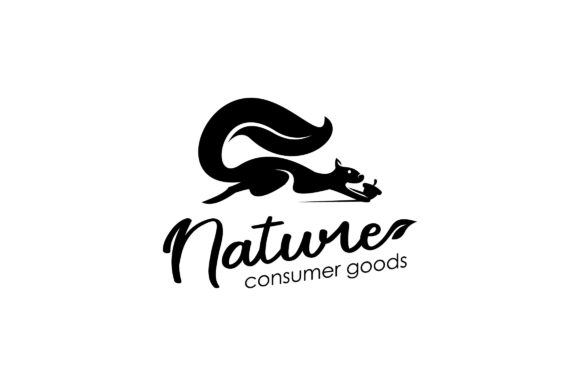 Organic Consumer Goods Squirrel Logo Design